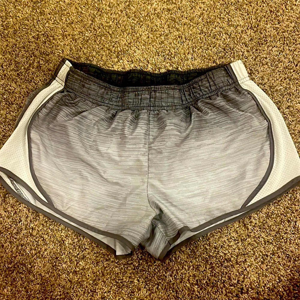Gray ombré athletic shorts